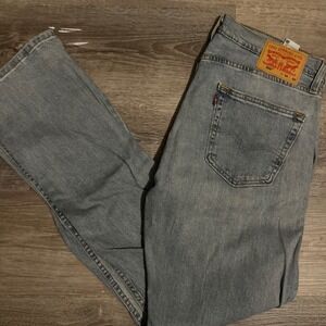 Levi Strauss Co 505 Jeans Mens W34 L32 Light Wash Straight Fit Denim Pants